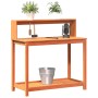 Mesa plantación con estantes madera pino marrón 108x50x109,5 cm de , Soportes para macetas - Ref: Foro24-844634, Precio: 125,...