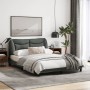 Estructura de cama con luces LED tela gris oscuro 140x190 cm de , Camas y somieres - Ref: Foro24-3213698, Precio: 233,28 €, D...
