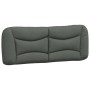 Estructura de cama con luces LED tela gris oscuro 140x190 cm de , Camas y somieres - Ref: Foro24-3213698, Precio: 233,28 €, D...