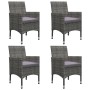 Juego de comedor de jardín de 7 piezas gris de , Conjuntos de jardín - Ref: Foro24-3067778, Precio: 418,58 €, Descuento: %