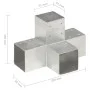 Galvanized metal X-shaped post connector 91x91 mm by , fence posts - Ref: Foro24-145475, Price: 31,06 €, Discount: %
