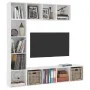 Mueble de TV y librería 3 piezas blanco 180x30x180 cm de , Librerías y estanterías - Ref: Foro24-278788, Precio: 172,17 €, De...