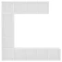 Mueble de TV y librería 3 piezas blanco 180x30x180 cm de , Librerías y estanterías - Ref: Foro24-278788, Precio: 172,17 €, De...
