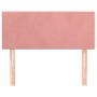 Cabecero de terciopelo rosa 100x5x78/88 cm de , Cabeceros y pies de cama - Ref: Foro24-345783, Precio: 34,84 €, Descuento: %