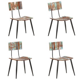 Sillas de comedor 4 unidades madera maciza reciclada de , Sillas de comedor - Ref: Foro24-3056368, Precio: 369,82 €, Descuent...