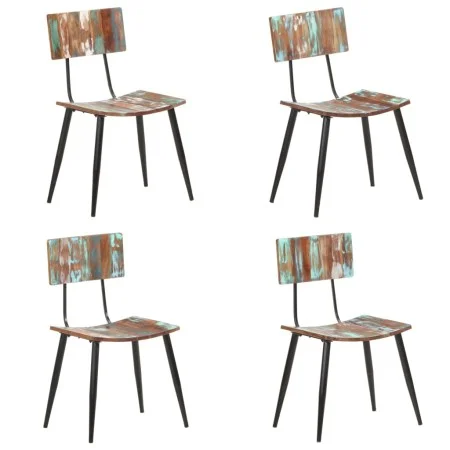 Sillas de comedor 4 unidades madera maciza reciclada de , Sillas de comedor - Ref: Foro24-3056368, Precio: 363,16 €, Descuent...