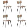 Sillas de comedor 4 unidades madera maciza reciclada de , Sillas de comedor - Ref: Foro24-3056368, Precio: 369,82 €, Descuent...