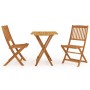Comedor de jardín plegable 3 piezas madera maciza de acacia de , Conjuntos de jardín - Ref: Foro24-3058254, Precio: 165,54 €,...