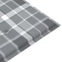 Banco de jardín 2 plazas madera eucalipto gris y cojín 120 cm de , Bancos de jardín - Ref: Foro24-3061037, Precio: 192,58 €, ...