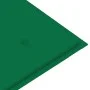 Banco Batavia madera maciza de teca con cojín verde 120 cm de , Bancos de jardín - Ref: Foro24-3062159, Precio: 215,85 €, Des...