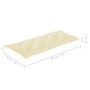Banco Batavia de teca maciza con cojín blanco crema 120 cm de , Bancos de jardín - Ref: Foro24-3062171, Precio: 221,96 €, Des...