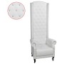 Sillón de respaldo alto cuero sintético blanco en Sillones | Comprar online en Foru.es