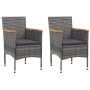 Juego de comedor de jardín de 5 piezas gris de , Conjuntos de jardín - Ref: Foro24-3067688, Precio: 330,66 €, Descuento: %