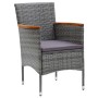 Juego de comedor de jardín de 5 piezas gris de , Conjuntos de jardín - Ref: Foro24-3067688, Precio: 330,66 €, Descuento: %