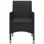 Juego de comedor de jardín de 5 piezas negro de , Conjuntos de jardín - Ref: Foro24-3067683, Precio: 312,89 €, Descuento: %