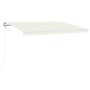 Toldo automático con LED sensor de viento crema 400x300 cm de , Toldos - Ref: Foro24-3068912, Precio: 631,28 €, Descuento: %