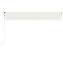 Toldo automático con LED sensor de viento crema 400x300 cm de , Toldos - Ref: Foro24-3068912, Precio: 631,28 €, Descuento: %