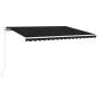 Toldo retráctil manual con LED gris antracita 400x300 cm de , Toldos - Ref: Foro24-3068904, Precio: 374,25 €, Descuento: %