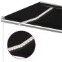 Toldo retráctil manual con LED gris antracita 400x300 cm de , Toldos - Ref: Foro24-3068904, Precio: 374,25 €, Descuento: %