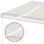 Toldo manual retráctil con luz LED crema 300x250 cm de , Toldos - Ref: Foro24-3069502, Precio: 366,97 €, Descuento: %