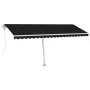 Toldo automático LED y sensor de viento antracita 500x300 cm de , Toldos - Ref: Foro24-3069594, Precio: 770,27 €, Descuento: %