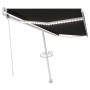 Toldo automático LED y sensor de viento antracita 500x300 cm de , Toldos - Ref: Foro24-3069594, Precio: 814,92 €, Descuento: %