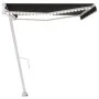 Toldo automático LED y sensor de viento antracita 500x300 cm de , Toldos - Ref: Foro24-3069594, Precio: 770,27 €, Descuento: %