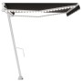 Toldo automático LED y sensor de viento antracita 500x300 cm de , Toldos - Ref: Foro24-3069594, Precio: 814,92 €, Descuento: %
