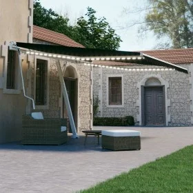 Toldo automático LED y sensor de viento antracita 400x300 cm de , Toldos - Ref: Foro24-3069554, Precio: 736,15 €, Descuento: %