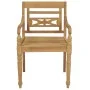Sillas Batavia 4 unidades madera maciza de teca con cojines de , Sillas de jardín - Ref: Foro24-3073299, Precio: 487,74 €, De...
