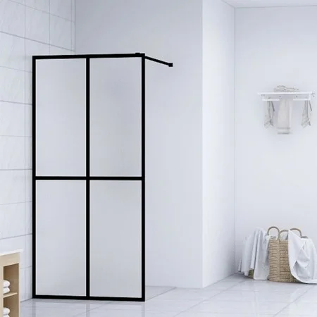 Frosted tempered glass shower screen 100x195 cm by vidaXL, Shower walls and screens - Ref: Foro24-145691, Price: 203,86 €, Di...