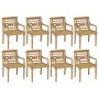 Sillas Batavia 8 unidades madera maciza de teca con cojines de , Sillas de jardín - Ref: Foro24-3073362, Precio: 1,00 €, Desc...