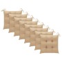 Sillas de jardín 8 uds madera maciza de teca con cojines de , Sillas de jardín - Ref: Foro24-3075219, Precio: 766,84 €, Descu...