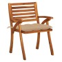 Sillas de jardín 8 uds madera maciza de teca con cojines de , Sillas de jardín - Ref: Foro24-3075219, Precio: 766,84 €, Descu...