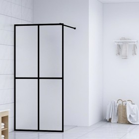 Mampara de ducha vidrio templado esmerilado 80x195 cm de vidaXL, Paredes y mamparas de ducha - Ref: Foro24-145689, Precio: 15...