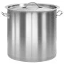 Cacerola de acero inoxidable 35 L 36x36 cm de vidaXL, Ollas altas - Ref: Foro24-51134, Precio: 92,58 €, Descuento: %