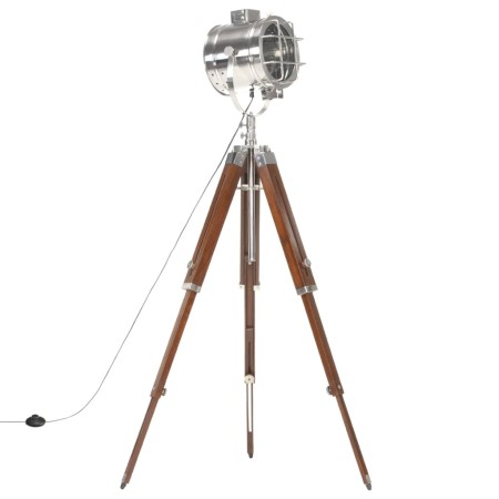 Lámpara de suelo con trípode madera maciza de mango 165 cm de vidaXL, Lámparas - Ref: Foro24-286113, Precio: 146,81 €, Descue...