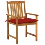Sillas de jardín con cojines 8 uds madera maciza de acacia de , Sillas de jardín - Ref: Foro24-3078199, Precio: 654,14 €, Des...