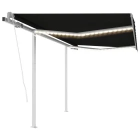 Toldo automático con LED y sensor de viento antracita 3x2,5 m de , Toldos - Ref: Foro24-3069914, Precio: 562,76 €, Descuento: %