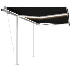 Toldo automático con LED y sensor de viento antracita 3x2,5 m de , Toldos - Ref: Foro24-3069914, Precio: 595,16 €, Descuento: %