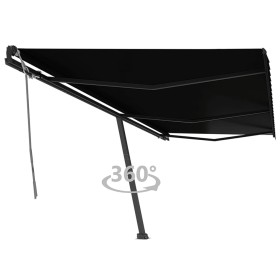 Toldo de pie retráctil manual gris antracita 600x350 cm de , Toldos - Ref: Foro24-3069879, Precio: 721,40 €, Descuento: %