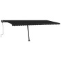 Toldo de pie retráctil manual gris antracita 600x350 cm de , Toldos - Ref: Foro24-3069879, Precio: 721,40 €, Descuento: %