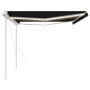 Toldo automático con LED y sensor de viento antracita 5x3 m de , Toldos - Ref: Foro24-3069994, Precio: 796,43 €, Descuento: %