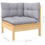 Juego de muebles de jardín 8 pzas y cojines madera maciza pino de , Conjuntos de jardín - Ref: Foro24-3096802, Precio: 670,74...