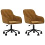 Sillas de comedor giratorias 2 unidades terciopelo marrón de , Sillas de comedor - Ref: Foro24-3103429, Precio: 152,52 €, Des...