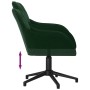 Sillas de comedor giratorias 2 unidades terciopelo verde oscuro de , Sillas de comedor - Ref: Foro24-3103379, Precio: 159,01 ...