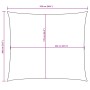 Toldo de vela rectangular tela Oxford blanco 2x2,5 m en Sombrillas | Comprar online en Foru.es