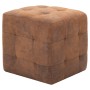 Mesitas de noche 2 uds piel ante artificial marrón 30x30x30cm de vidaXL, Mesitas de noche - Ref: Foro24-249014, Precio: 92,75...