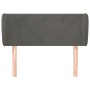 Cabecero de terciopelo gris oscuro 103x23x78/88 cm de , Cabeceros y pies de cama - Ref: Foro24-3116907, Precio: 52,55 €, Desc...