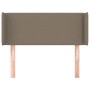 Cabecero de tela gris taupe 83x16x78/88 cm de , Cabeceros y pies de cama - Ref: Foro24-3118606, Precio: 40,32 €, Descuento: %